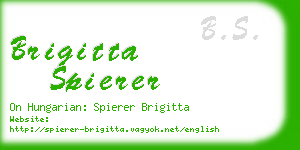 brigitta spierer business card